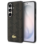 Samsung Galaxy S26+ Lacoste PVC Blend Monogram Gold Logo magnetisk cover - Brun