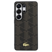 Samsung Galaxy S26 Ultra Lacoste PVC Blend Monogram Gold Logo magnetisk cover - Brun