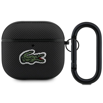 AirPods 4 Lacoste Petit Pique Croc Logo Patch-etui - Sort