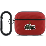 AirPods Pro 3 Lacoste Petit Pique Croc Logo Patch Etui - Rød