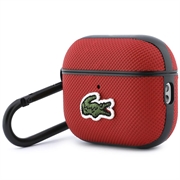 AirPods Pro 3 Lacoste Petit Pique Croc Logo Patch Etui - Rød
