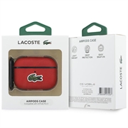 AirPods Pro 3 Lacoste Petit Pique Croc Logo Patch Etui - Rød