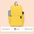 Stor rygsæk med stor kapacitet til studerende Bærbar skoletaske i lærred Rejsecomputer Laptop Skuldertaske - Sort