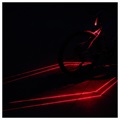 Laser Cykel Baglygte & Laser Pointer - IPX5 - Rød