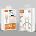 Ldnio LC212C flettet USB-C-hurtigopladerkabel - 2m, 65W - grå