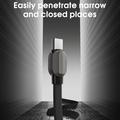 Ldnio LC212C flettet USB-C-hurtigopladerkabel - 2m, 65W - grå
