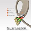 Ldnio LC212C flettet USB-C-hurtigopladerkabel - 2m, 65W - titaniumguld
