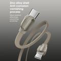 Ldnio LC212C flettet USB-C-hurtigopladerkabel - 2m, 65W - titaniumguld