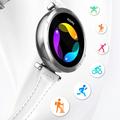 Ldnio SW02 Smartwatch til kvinder med pulsmåler og blodiltmåler – sølvfarvet