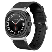 Samsung Galaxy Watch Ultra 2024/2025 Læderrem med Stik - 47mm - Sort