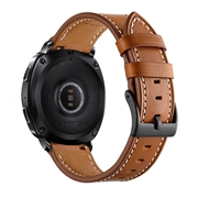 Samsung Galaxy Watch4/Watch4 Classic/Watch5/Watch6 Læderrem - 20mm - Brun