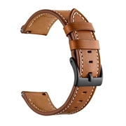 Samsung Galaxy Watch4/Watch4 Classic/Watch5/Watch6/Watch FE/Watch7 Læderrem - 20mm - Brun