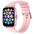 Lemfo Y20 Vandtæt Smartwatch med Hjertemåler - Pink