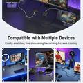 Lemorele AC12 Mini HD-videooptagelseskort - 1080p, 60Hz, understøtter 100W PD - Sort
