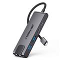 Lemorele TC24L 5-i-1 USB-C-hub - HDMI, Gigabit Ethernet, USB-C, 2x USB-A