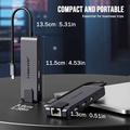 Lemorele TC24L 5-i-1 USB-C-hub - HDMI, Gigabit Ethernet, USB-C, 2x USB-A
