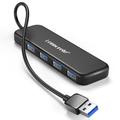 Lemorele TC55 Slim 4-ports USB 3.0-hub - sort