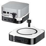 Lemorele TC800 9-i-1 USB-C-hub til Mac Mini M4/M4 Pro - Sort