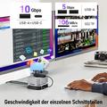 Lemorele TC800 9-i-1 USB-C-hub til Mac Mini M4/M4 Pro - Sort