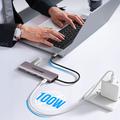 Lemorele TC91 10-i-1 USB-C-hub - Grå