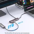 Lemorele TC91 10-i-1 USB-C-hub - Grå