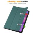 Lenovo Idea Tab Plus Tri-Fold Series Smart Folio-etui - Sortgrøn