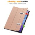 Lenovo Idea Tab Pro Gen 2 Tri-Fold Series Smart Folio-etui - Rosaguld