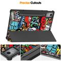 Lenovo Idea Tab Pro Tri-Fold Series Smart Folio-etui - Graffiti