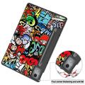 Lenovo Idea Tab Pro Tri-Fold Series Smart Folio-etui - Graffiti