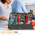 Lenovo Idea Tab Tri-Fold Series Smart Folio-etui - Graffiti