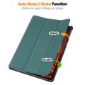 Lenovo Tab K11 Plus Tri-Fold Series Smart Folio Cover - Grøn