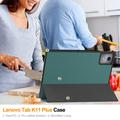 Lenovo Tab K11 Plus Tri-Fold Series Smart Folio Cover - Grøn