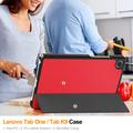 Lenovo Tab K9 Tri-Fold Series Smart Folio-etui - rød