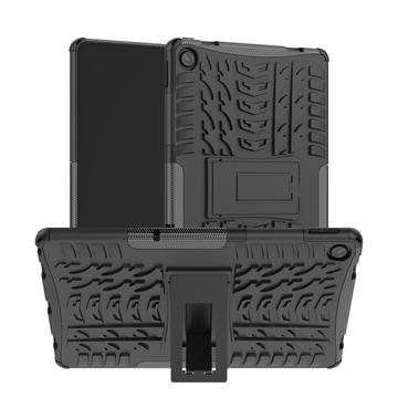Lenovo Tab M10 Plus Gen 3 Anti-Slip Hybrid Cover med Stativ - Sort