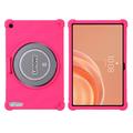 Lenovo Tab Plus Gen 2 Stødsikkert silikoneetui med blyantholder - Hot Pink