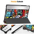 Lenovo Yoga Tab Plus Tri-Fold Series Smart Folio Cover - Graffiti