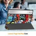 Lenovo Yoga Tab Plus Tri-Fold Series Smart Folio Cover - Graffiti