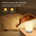 Lippa baby-natlampe med timer og touch-funktion - hvid