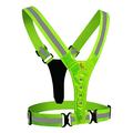 Lippa reflekterende LED-sikkerhedsvest til løb/cykling - grøn