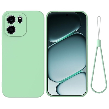 OnePlus Nord CE6 Flydende silikone cover med håndrem - Grøn