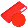 Samsung Galaxy S21 5G Liquid Silikone Cover med Strop - Rød