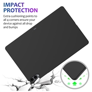 Samsung Galaxy Tab S11 Ultra Flydende silikone cover - sort