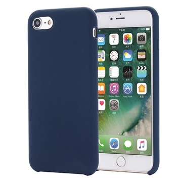 iPhone 7/8/SE (2020)/SE (2022) Liquid Silikone Cover (Open Box - Fantastisk stand) - Mørkeblå