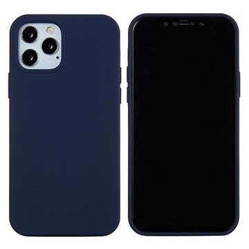 iPhone 12 Pro Max Liquid Silicone Cover - Navy Blå