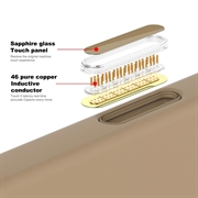 iPhone 16 Plus Liquid Silikone Cover - MagSafe Kompatibel - Ørken guld