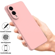 Samsung Galaxy S25 Edge Flydende silikone cover med håndrem - Pink