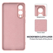 Samsung Galaxy S25 Edge Flydende silikone cover med håndrem - Pink