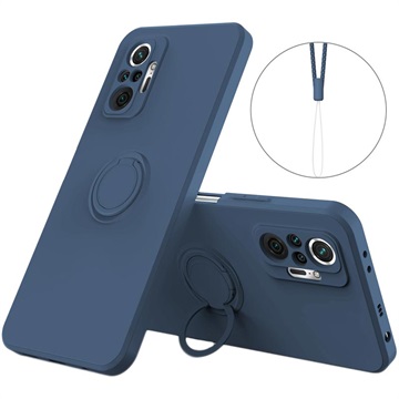Xiaomi Redmi Note 10 Pro Liquid Silikone Cover med Ring Holder
