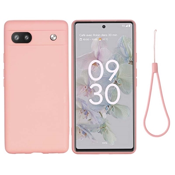 Google Pixel 6a Liquid Silikone Cover - Pink