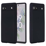 Google Pixel 6a Liquid Silikone Cover - Sort